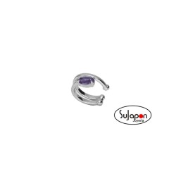 PENDIENTE EAR CUFF CRISTAL VIOLETA VICTORIA CRUZ