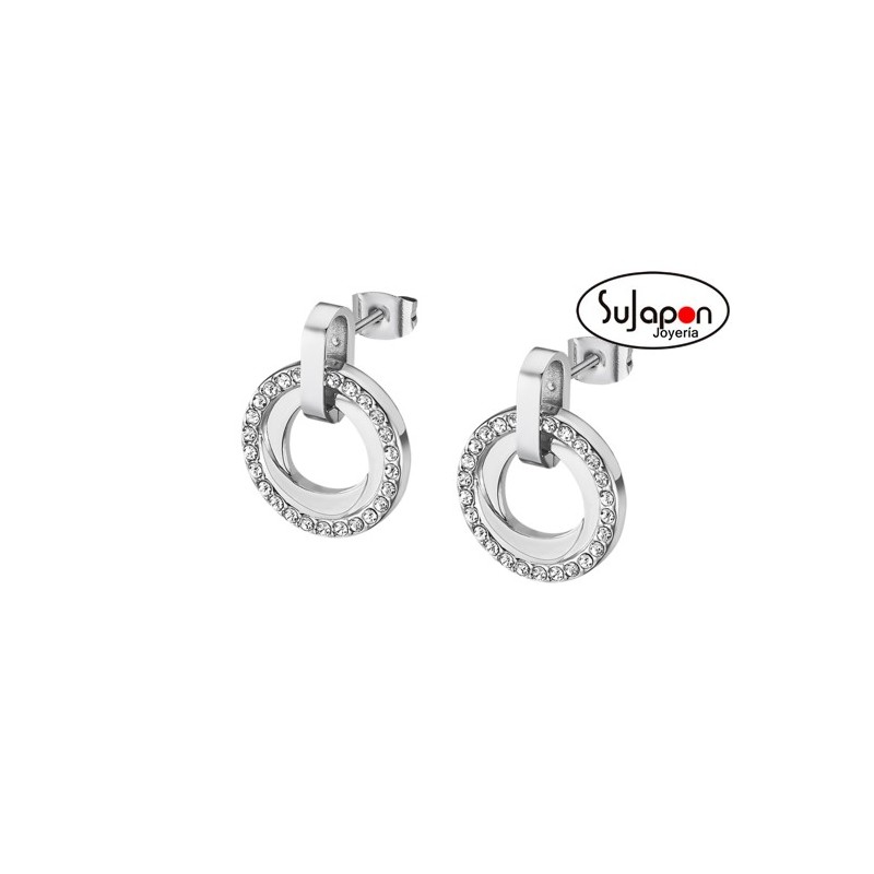 PENDIENTES DE ACERO CON ZIRCONITAS LOTUS STYLE LS2176-4/1