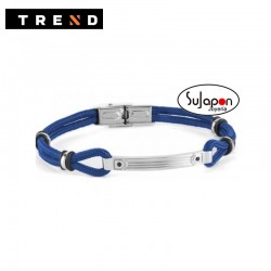 PULSERA HILO AZUL Y ACERO TREND Hindo Kush