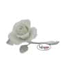 Figura Rosa blanca de 10 cm.