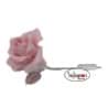 Figura Rosa rosa de 10 cm.
