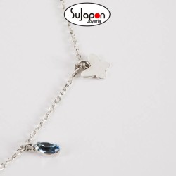 Pulsera mariposas aquamarine de VICTORIA CRUZ