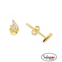 PENDIENTES PLATA CHAPADA LISKA RAYO