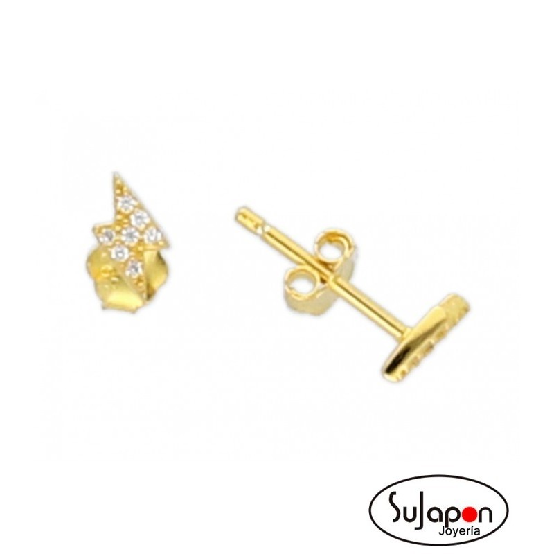 PENDIENTES PLATA CHAPADA LISKA RAYO