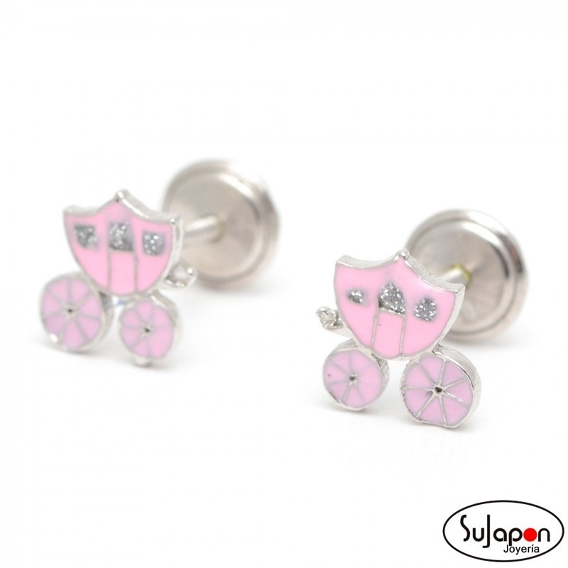 PENDIENTES PLATA ESMALTADA DE LA PETRA CARROZA