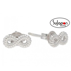 Pendientes Liska de plata infinito pequeños