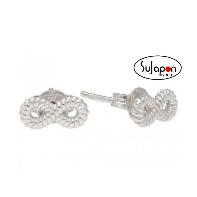 Pendientes Liska de plata infinito pequeños