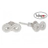 Pendientes Liska de plata infinito pequeños