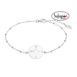 PULSERA ROSA DE LOS VIENTOS LOTUS SILVER LP1956-2/1