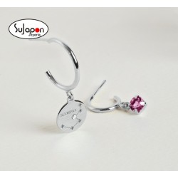 Pendientes aro crystal Escorpio DE VICTORIA CRUZ