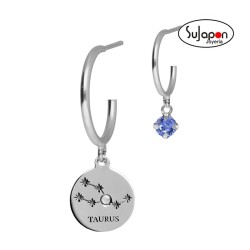 Pendientes aro crystal Tauro DE VICTORIA CRUZ