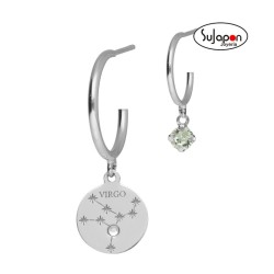 Pendientes aro crystal Virgo DE VICTORIA CRUZ