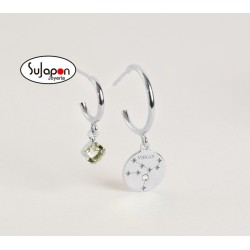 Pendientes aro crystal Virgo DE VICTORIA CRUZ