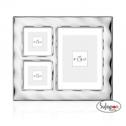 Marco plata para 3 fotos