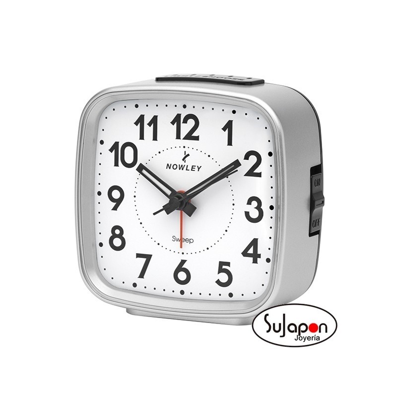 DESPERTADOR ANALÓGICO NOWLEY CUADRADO MEDIANO