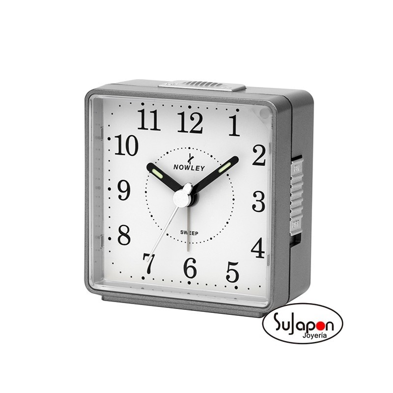 DESPERTADOR ANALÓGICO NOWLEY CUADRADO PEQUEÑO