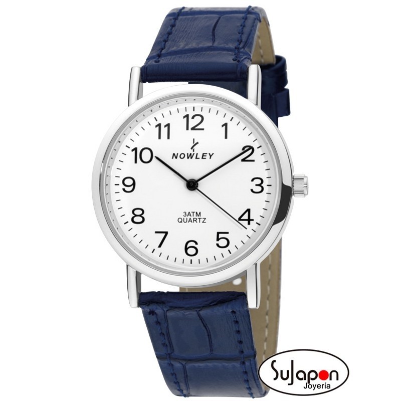 Reloj Nowley clásico correa de piel negra/marrón