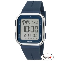 Reloj Nowley digital cuadrado azul