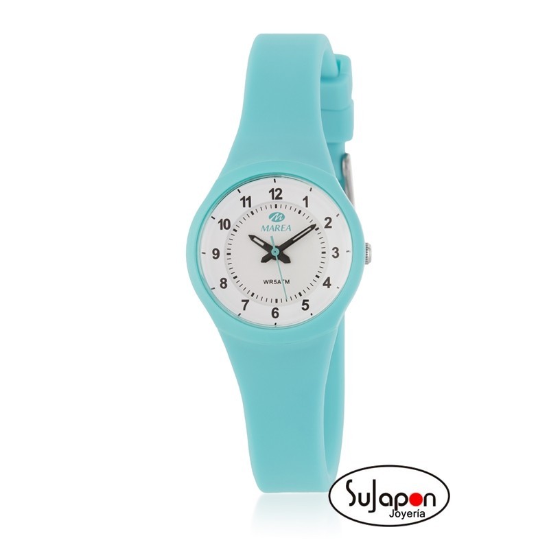 Reloj mujer de silicona color turquesa de Marea