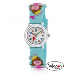Reloj Marea infantil color turquesa con princesas