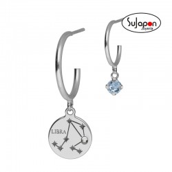 Pendientes aro crystal Libra DE VICTORIA CRUZ