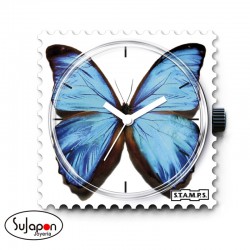 Reloj Stamps mariposa azul
