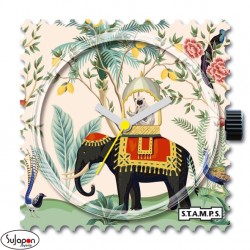 Reloj Stamps Scene of India