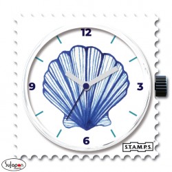 Reloj Stamps Concha, resistente al agua