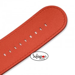 CORREA PIEL ROJA STAMPS