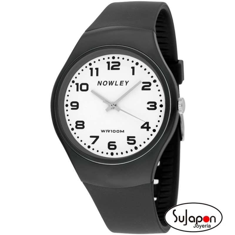 Reloj Nowley Racing analógico negro grande