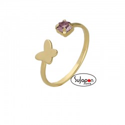 Anillo Mariposa Amatista Cynthia de Victoria Cruz