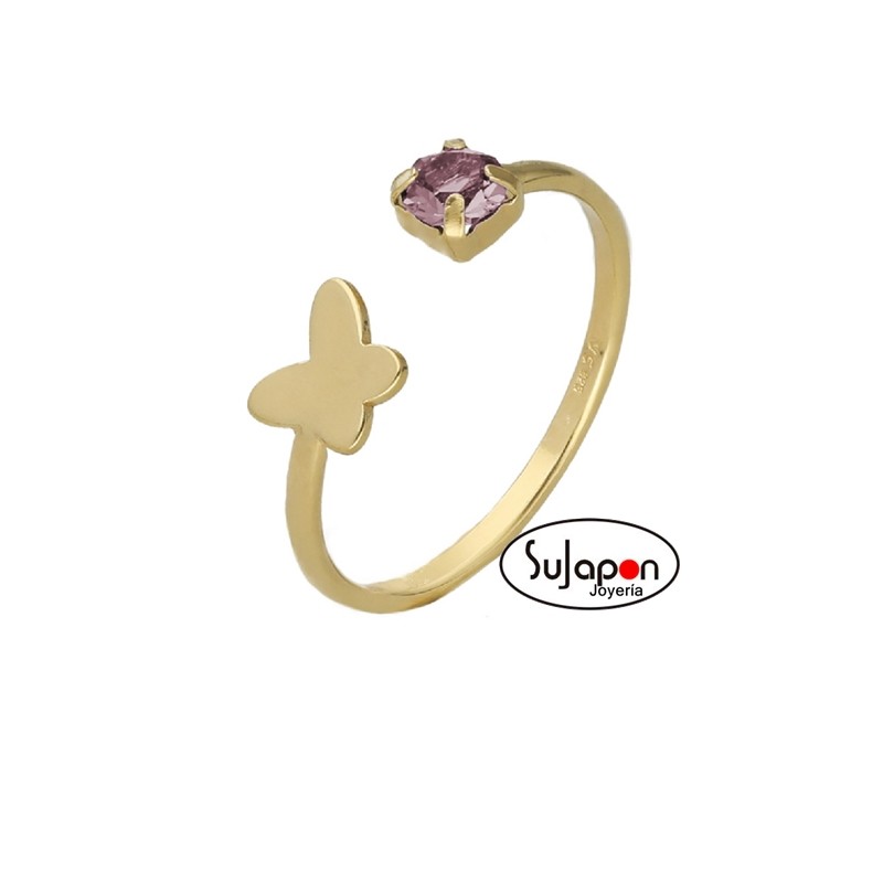 Anillo Mariposa Amatista Cynthia de Victoria Cruz