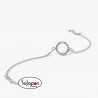 Pulsera Círculo Crystal Daphne Plata de Victoria Cruz