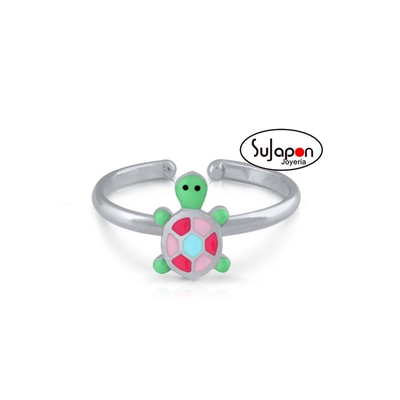 SORTIJA PLATA NIÑA DE LA PETRA con corazón