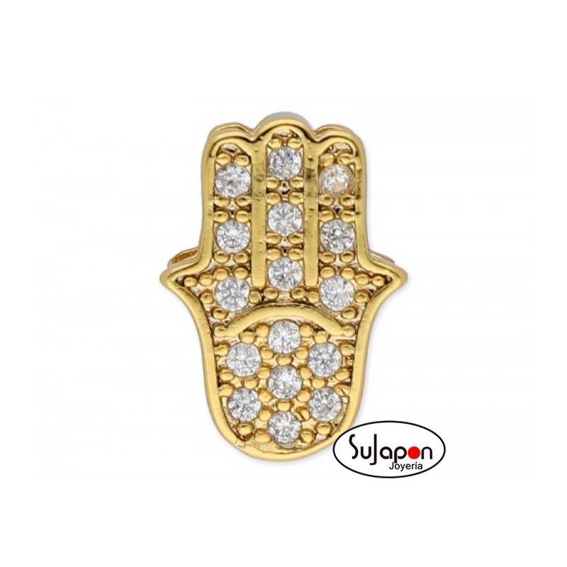 CHARM LISKA MANO FÁTIMA CIRCONITAS ALLOY DORADO