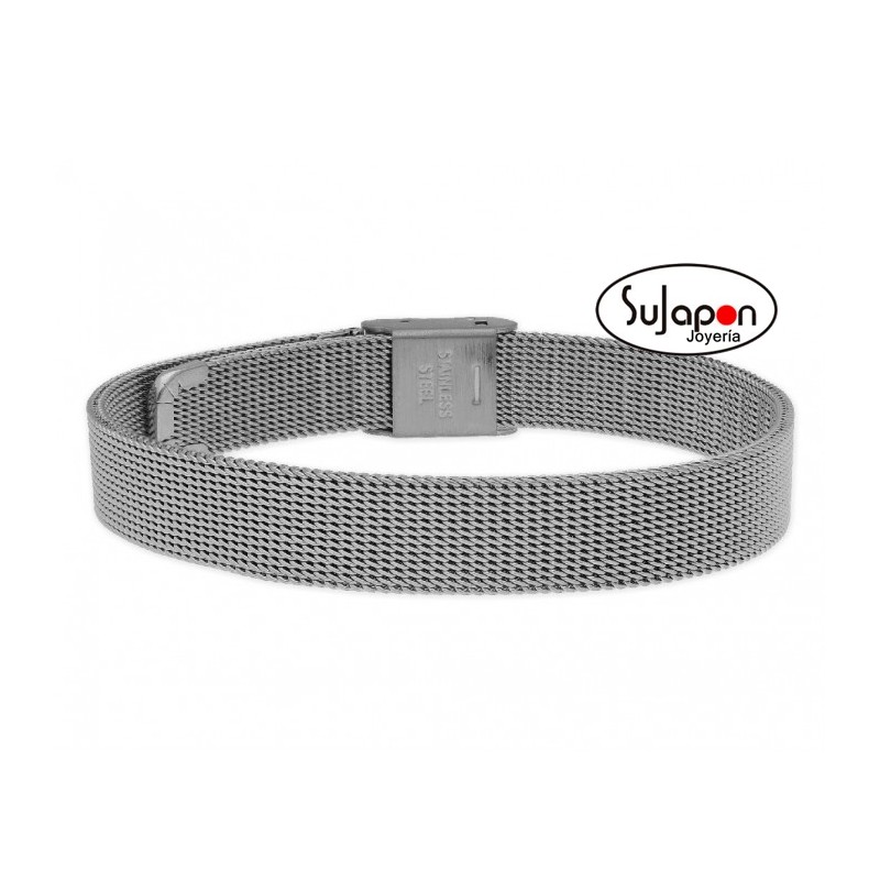 PULSERA ACERO MILANESA LISKA MOMENTS