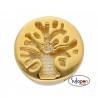 CHARM LISKA REDONDO CON ÁRBOL DE LA VIDA DORADO
