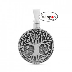 COLGANTE PORTACENIZAS DEL ÁRBOL DE LA VIDA EN PLATA DE LEY