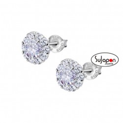 PENDIENTES LOTUS SILVER CON CIRCONITAS LP1290-4/1