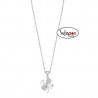 COLLAR LOTUS SILVER  PLATA CON TRÉBOL CON CIRCONITAS