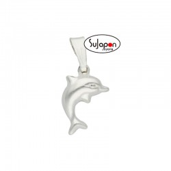 COLGANTE DELFÍN DE PLATA  8 X 11 mm.