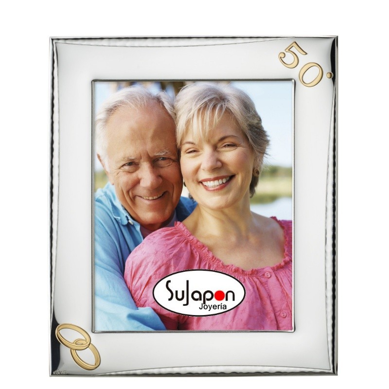 Marco de foto de 50 aniversario de plata DOS TAMAÑOS