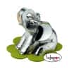 FIGURA ELEFANTE PLATEADO SENTADO 11X10