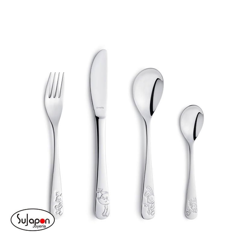 JUEGO CUBIERTOS INFANTILES ANIMALES