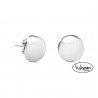 PENDIENTES DE PLATA MEDIA BOLA PLATA 10mm