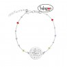 PULSERA PLATA Y BOLAS "LA MEJOR MAMÁ"
