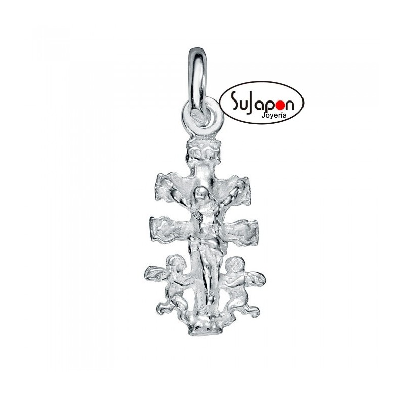 CRUZ DE PLATA CARAVACA PEQUEÑA