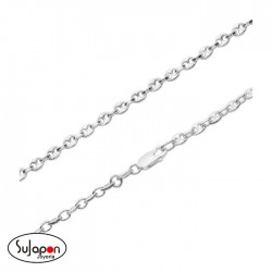 CADENA DE PLATA DE LEY TIPO CALABROTE DE 60