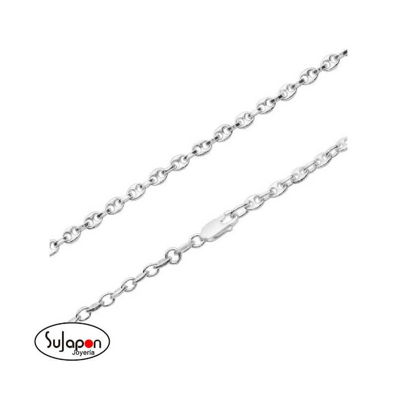 CADENA DE PLATA DE LEY TIPO CALABROTE DE 60