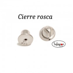 PENDIENTES PLATA FLOR TURQUESA DE ROSCA DE AGATHA